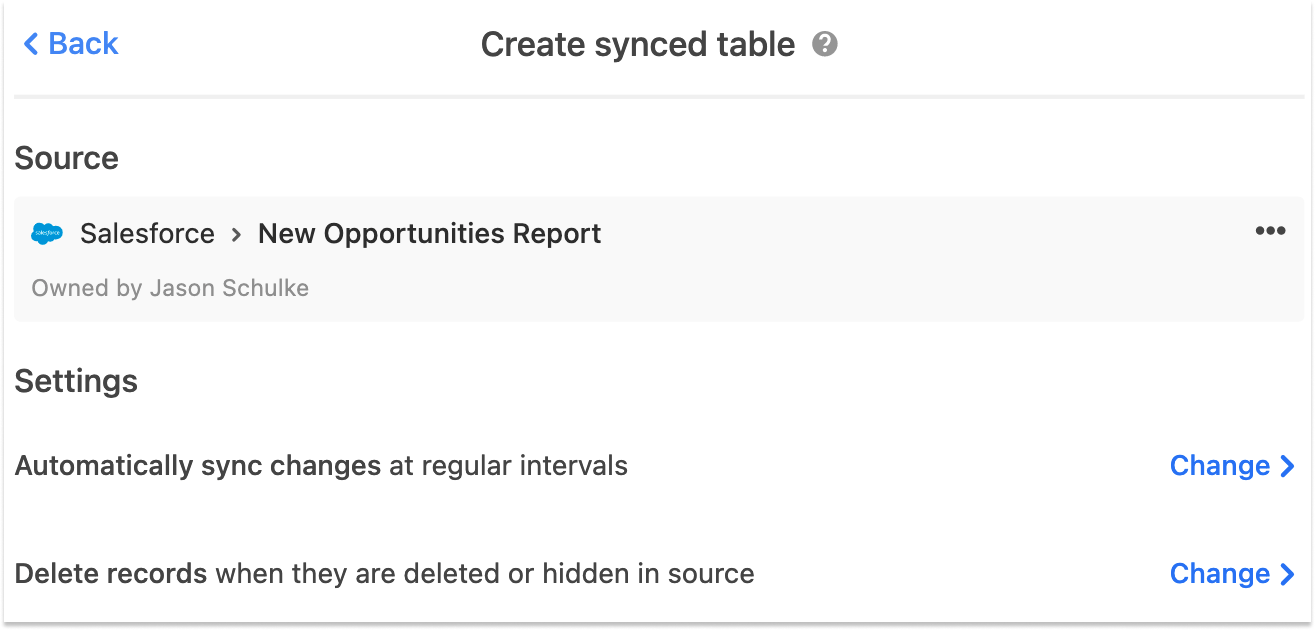 two way sync airtable