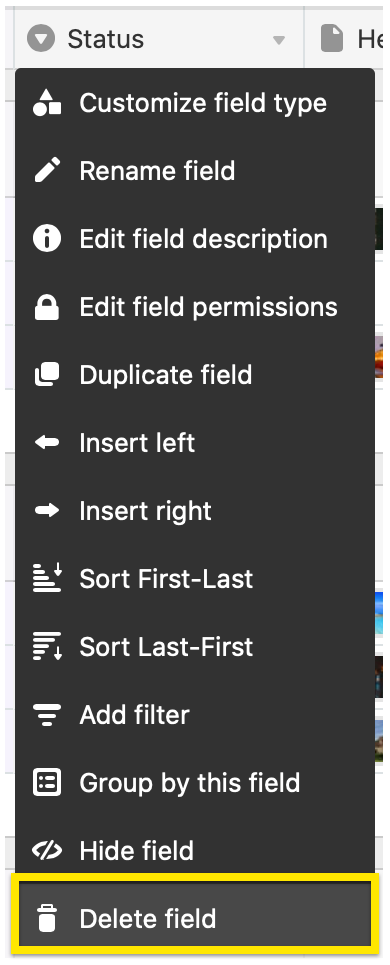 How To Delete A Field In Excel