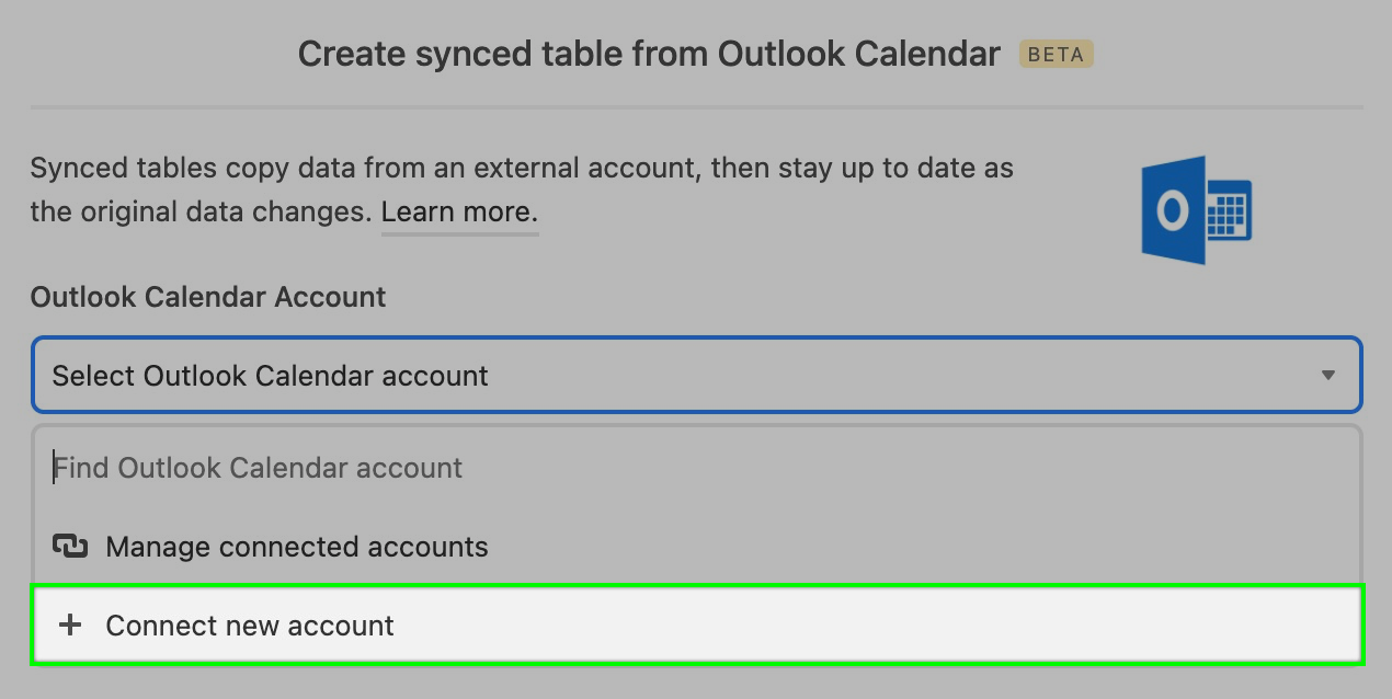 Airtable Sync Integration Outlook Calendar Airtable Support