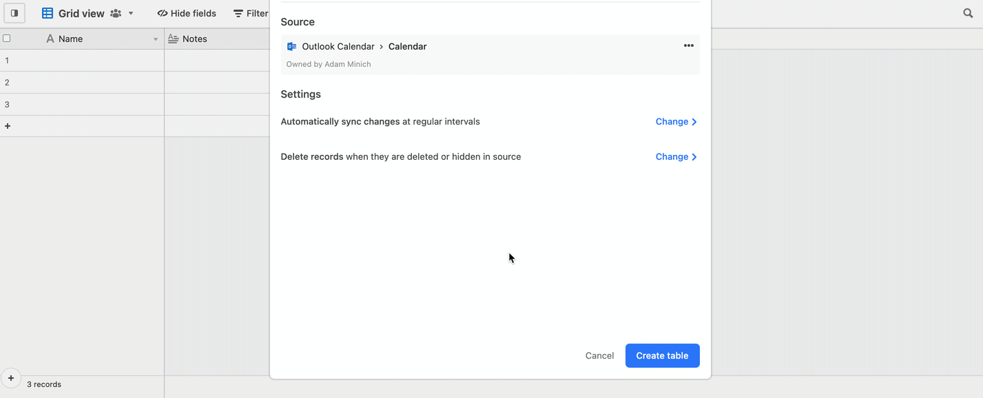 Airtable Sync Integration Outlook Calendar Airtable Support