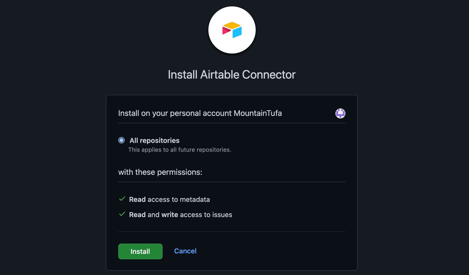 4408165210647installConnecterGitHubIssuesSync.jpg