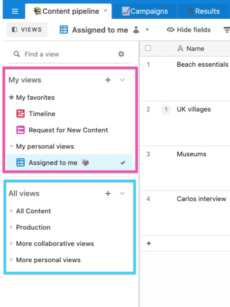 Getting started with Airtable views Airtable Support