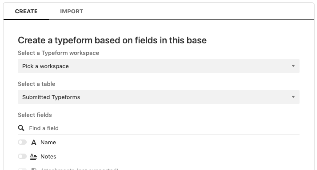 CreateNewTypeform