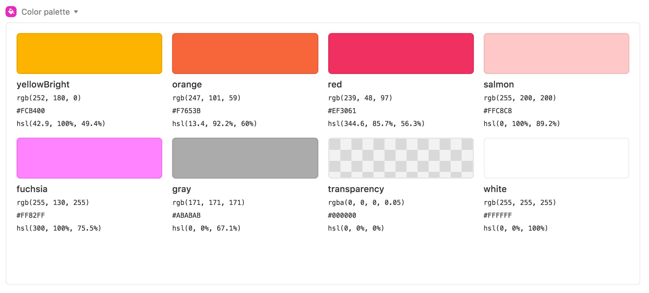 Salmon Pink information, Hsl, Rgb