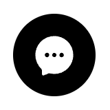 Three dot speech bubble icon