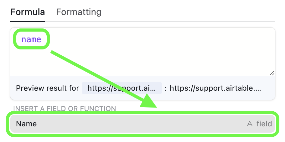 Airtable Formula Field Reference | Airtable Support