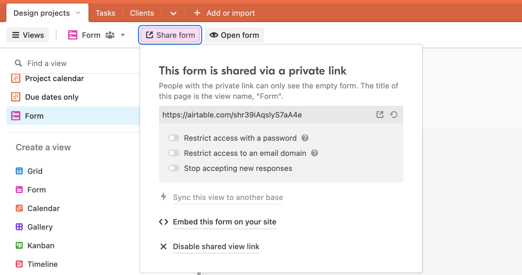 hot to require a field on a airtable form